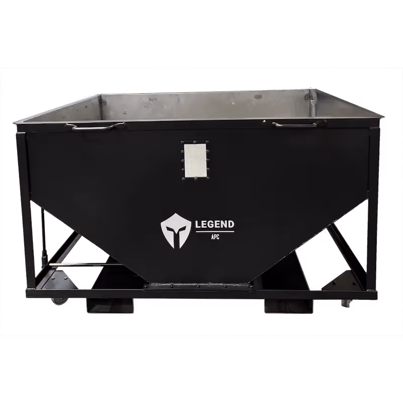 Legend Series quick-change hopper for 30 second bag changes